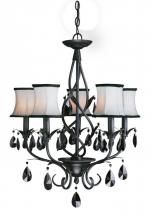 Woodbridge 12156-BLK - Black Up Chandelier