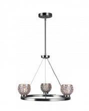 Woodbridge 16313STN-C00514 - Woodbridge Lighting 16313STN-C00514 Charlotte 3-Light Chandelier