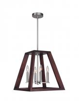 Woodbridge 17220STN-WLK3WN - Woodbridge Lighting 17220STN-WLK3WN Walden Wood Pendant