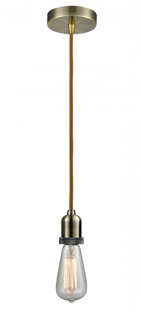 Whitney - 1 Light - 2 inch - Antique Brass - Cord hung - Mini Pendant