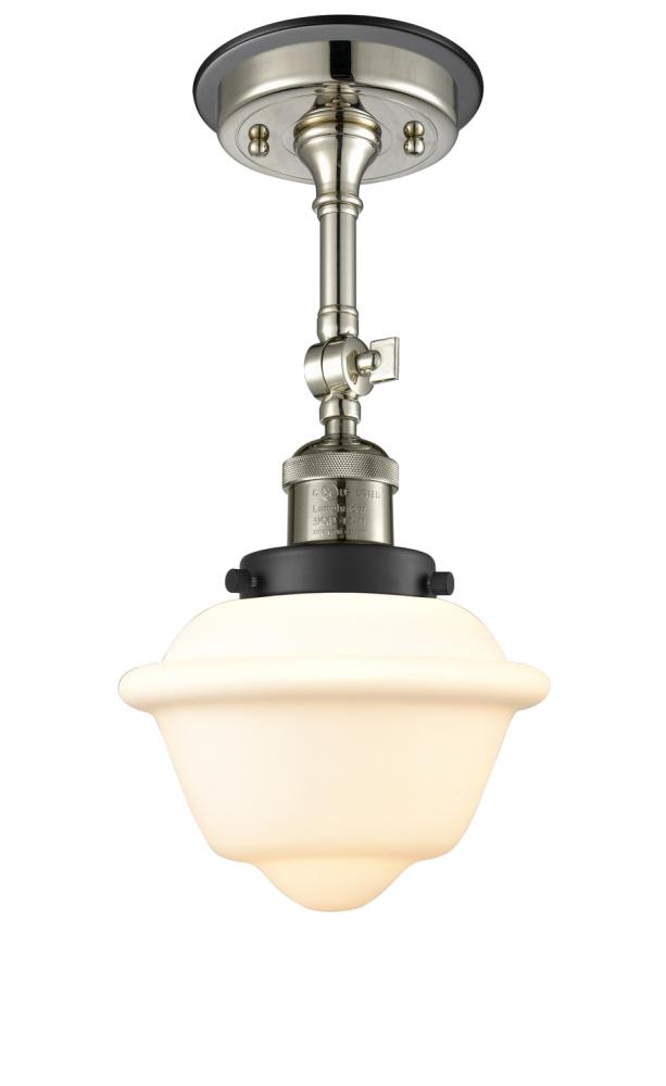 Oxford - 1 Light - 7 inch - Polished Nickel - Semi-Flush Mount