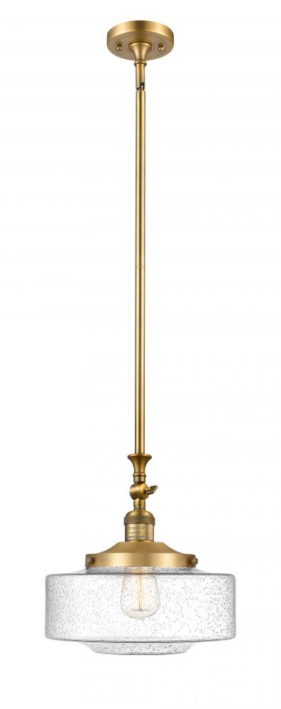 Bridgeton - 1 Light - 12 inch - Brushed Brass - Stem Hung - Mini Pendant