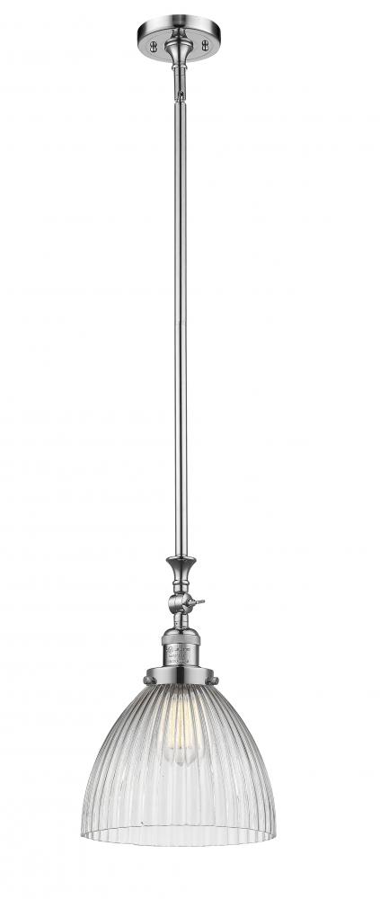 Seneca Falls - 1 Light - 10 inch - Polished Chrome - Stem Hung - Mini Pendant