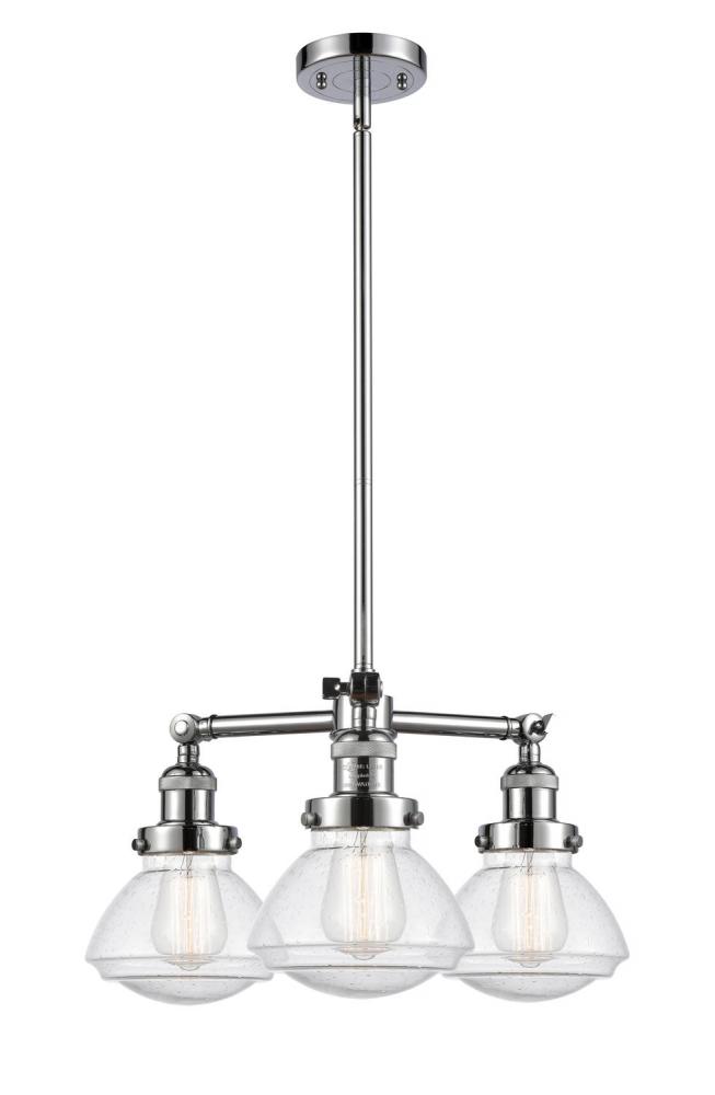 Olean - 3 Light - 19 inch - Polished Chrome - Stem Hung - Chandelier