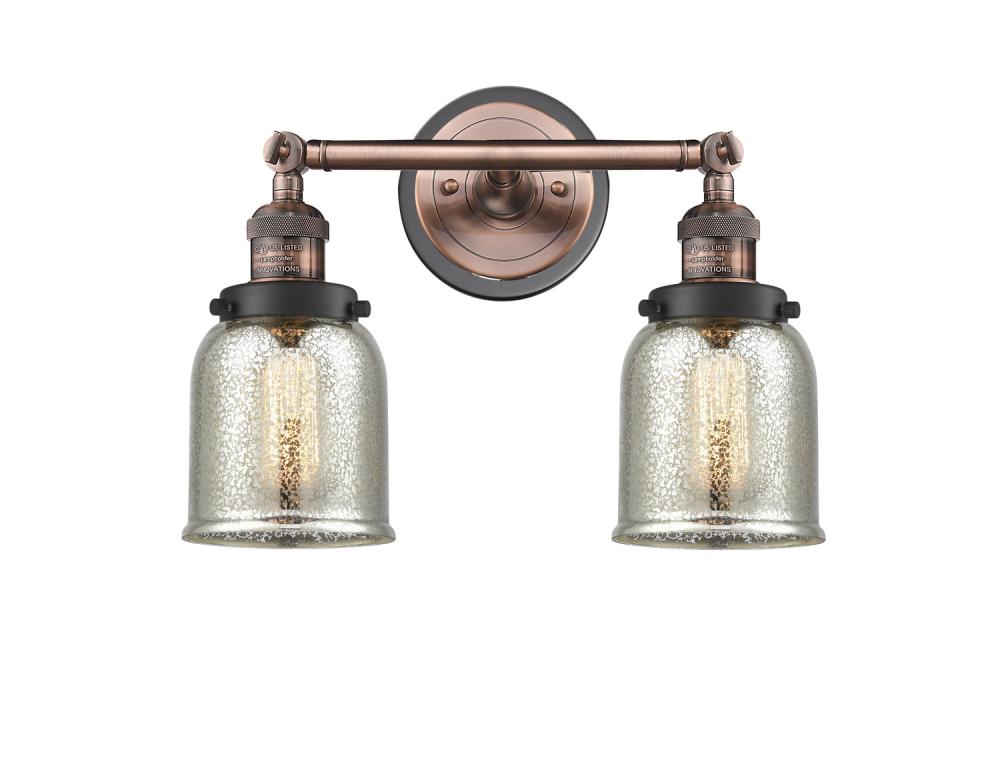 Bell - 2 Light - 15 inch - Antique Copper - Bath Vanity Light