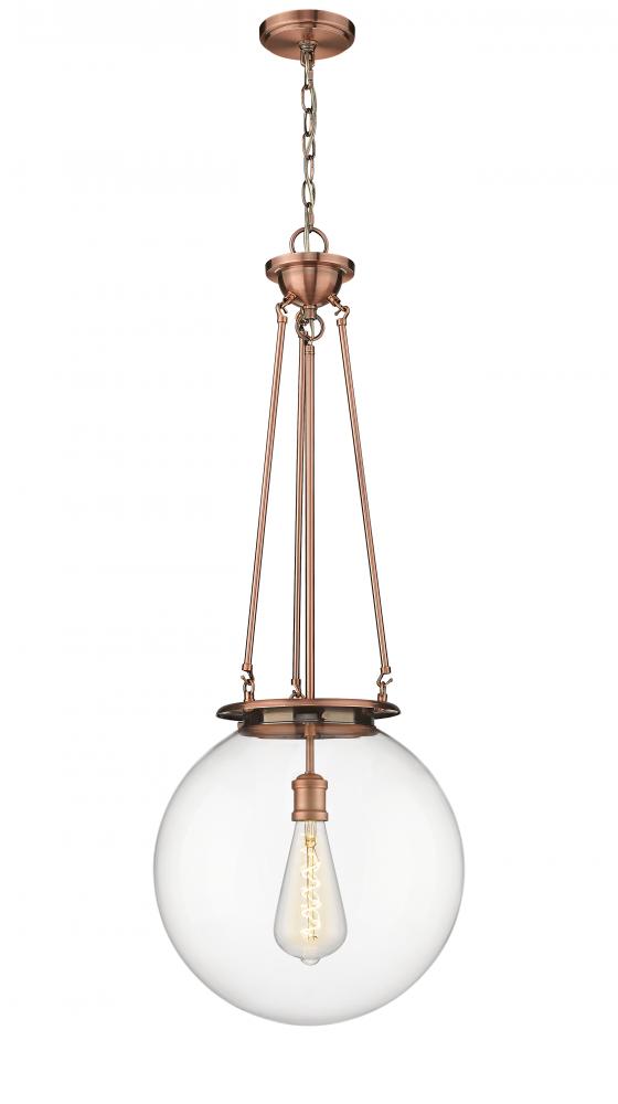 Beacon - 1 Light - 16 inch - Antique Copper - Chain Hung - Pendant