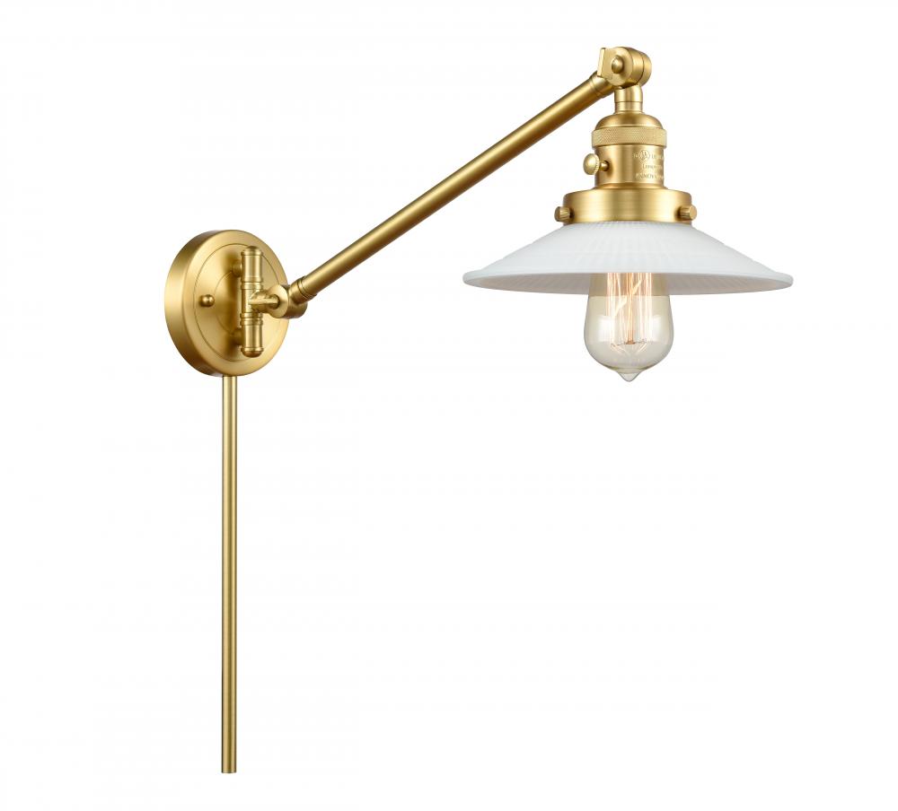 Halophane - 1 Light - 9 inch - Satin Gold - Swing Arm