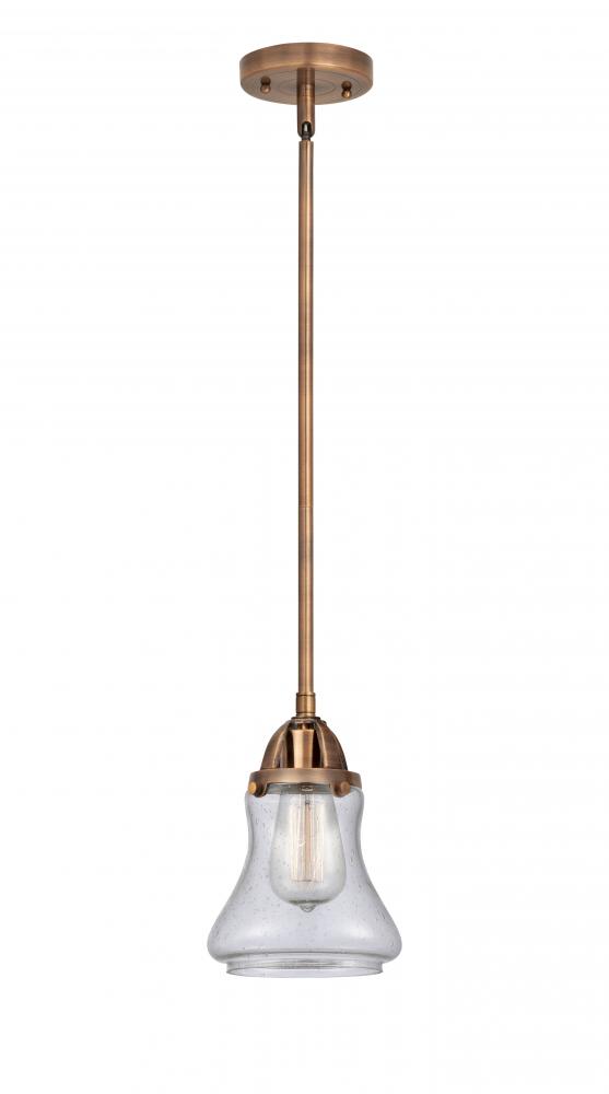 Bellmont - 1 Light - 6 inch - Antique Copper - Cord hung - Mini Pendant