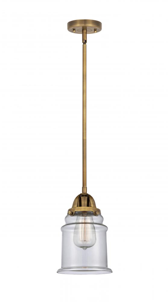 Canton - 1 Light - 6 inch - Brushed Brass - Cord hung - Mini Pendant