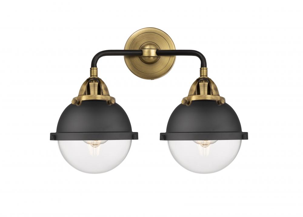 Hampden - 2 Light - 15 inch - Black Antique Brass - Bath Vanity Light