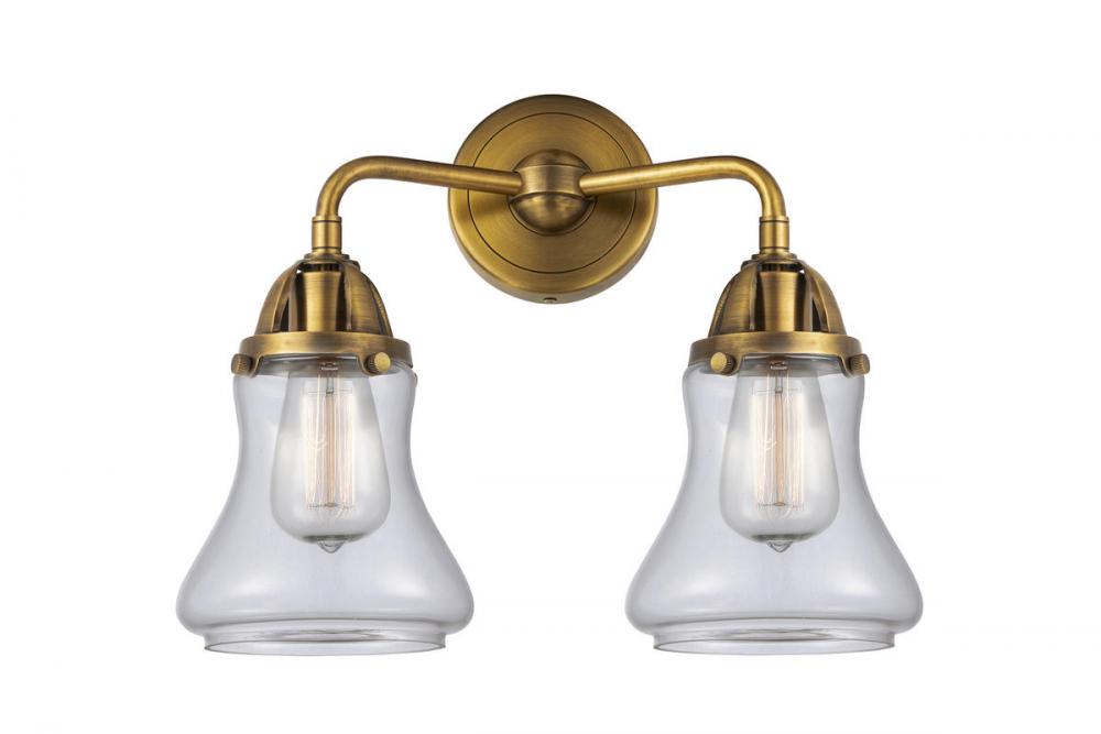 Bellmont - 2 Light - 14 inch - Brushed Brass - Bath Vanity Light