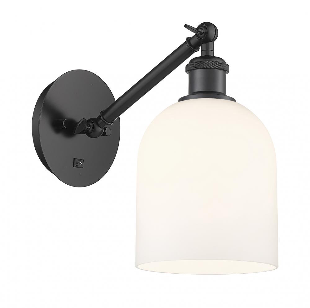 Bella - 1 Light - 6 inch - Matte Black - Sconce