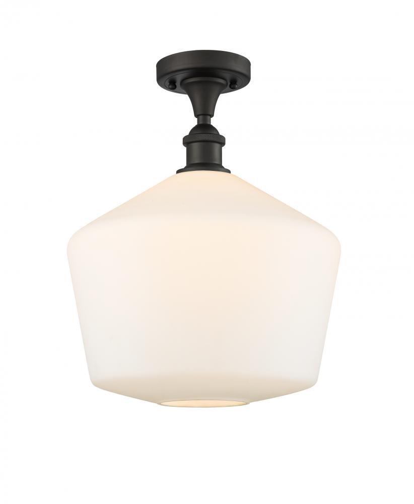 Cindyrella - 1 Light - 12 inch - Oil Rubbed Bronze - Semi-Flush Mount