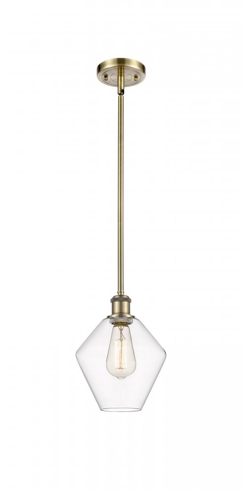 Cindyrella - 1 Light - 8 inch - Antique Brass - Mini Pendant