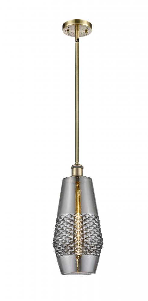 Windham - 1 Light - 7 inch - Antique Brass - Mini Pendant