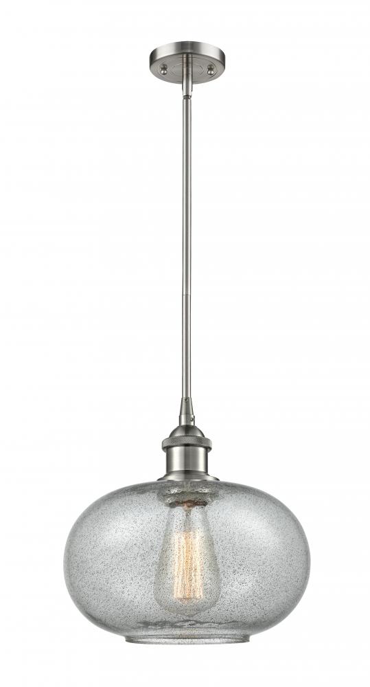 Gorham - 1 Light - 10 inch - Brushed Satin Nickel - Mini Pendant