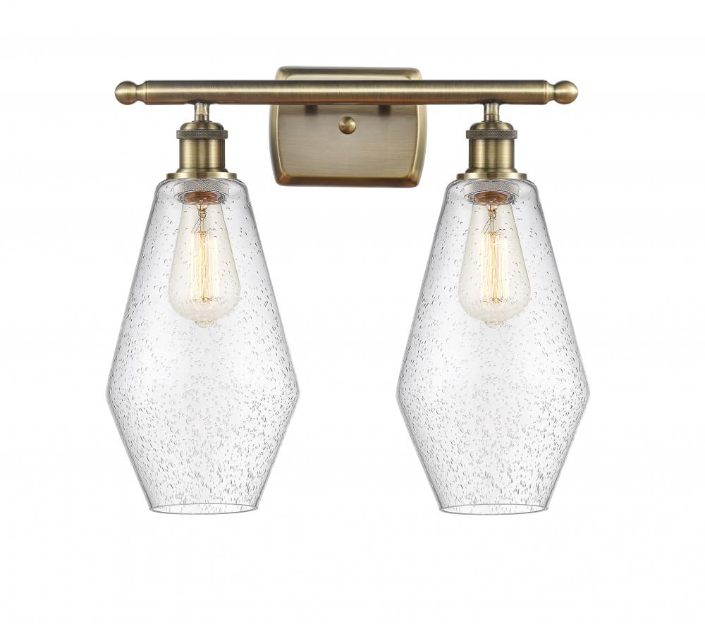 Cindyrella - 2 Light - 17 inch - Antique Brass - Bath Vanity Light