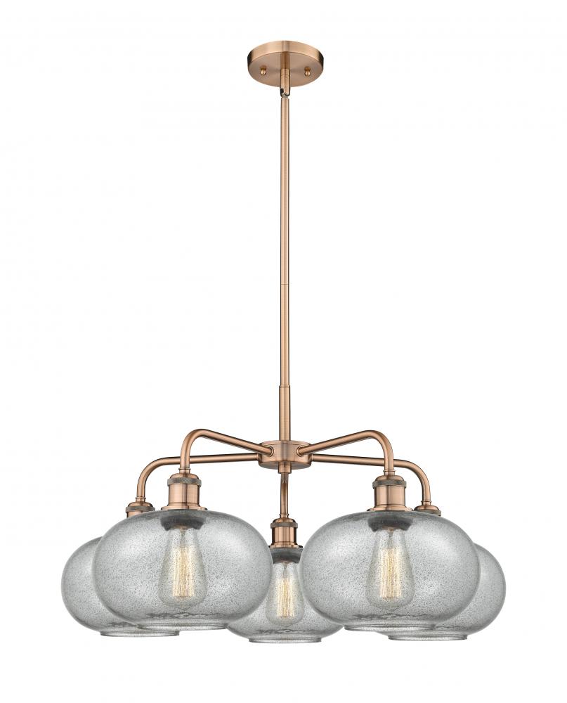 Gorham - 5 Light - 28 inch - Antique Copper - Chandelier