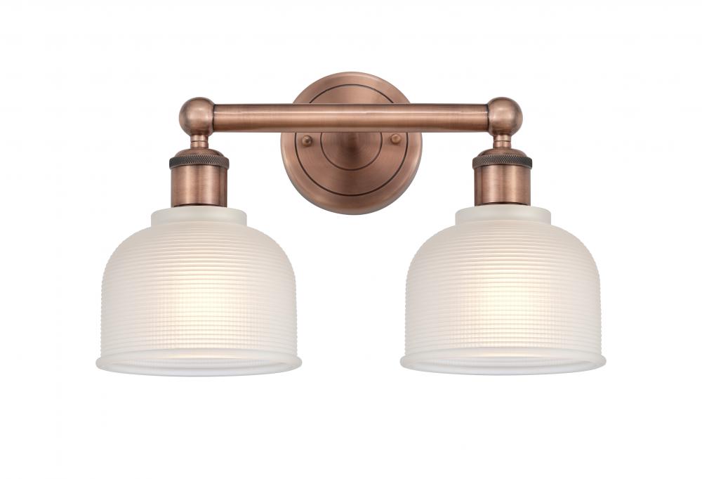 Dayton - 2 Light - 15 inch - Antique Copper - Bath Vanity Light