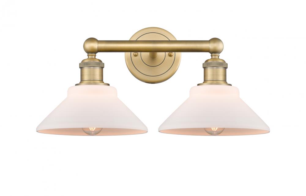 Orwell - 2 Light - 17 inch - Brushed Brass - Bath Vanity Light