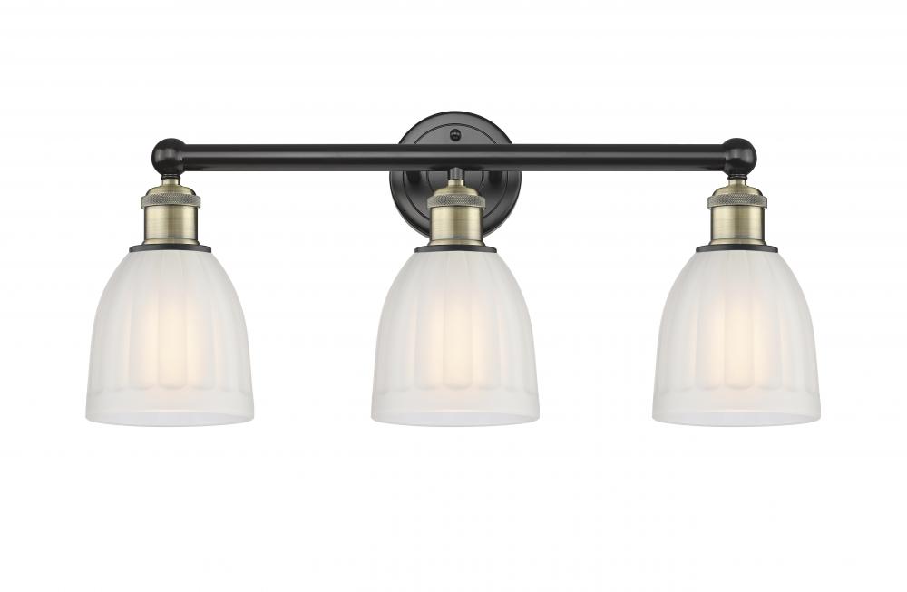 Brookfield - 3 Light - 24 inch - Black Antique Brass - Bath Vanity Light