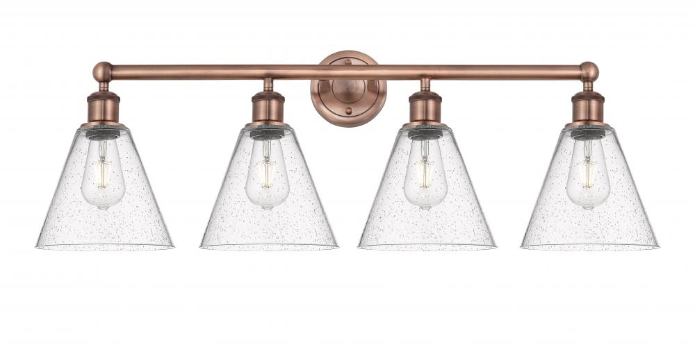 Berkshire - 4 Light - 35 inch - Antique Copper - Bath Vanity Light