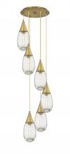 Innovations Lighting 116-450-1P-BB-G450-6CL - Malone - 6 Light - 17 inch - Brushed Brass - Multi Pendant