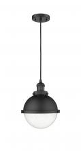 Innovations Lighting 201C-BK-HFS-84-BK - Hampden - 1 Light - 9 inch - Matte Black - Cord hung - Mini Pendant