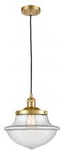 Innovations Lighting 201C-SG-G542 - Oxford - 1 Light - 12 inch - Satin Gold - Cord hung - Mini Pendant