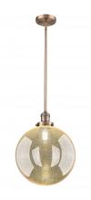 Innovations Lighting 201S-AC-G208-12 - Beacon - 1 Light - 12 inch - Antique Copper - Stem Hung - Mini Pendant