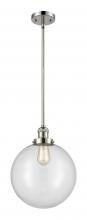 Innovations Lighting 201S-PN-G202-12 - Beacon - 1 Light - 12 inch - Polished Nickel - Stem Hung - Mini Pendant