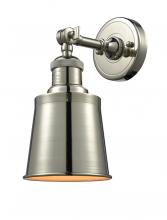 Innovations Lighting 203-PN-M9-LED - Addison - 1 Light - 5 inch - Polished Nickel - Sconce