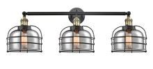 Innovations Lighting 205-BAB-G73-CE-LED - Bell Cage - 3 Light - 34 inch - Black Antique Brass - Bath Vanity Light