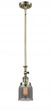 Innovations Lighting 206-AB-G53-LED - Bell - 1 Light - 5 inch - Antique Brass - Stem Hung - Mini Pendant