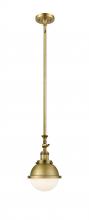 Innovations Lighting 206-BB-HFS-61-BB-LED - Hampden - 1 Light - 7 inch - Brushed Brass - Stem Hung - Mini Pendant