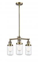 Innovations Lighting 207-AB-G312 - Dover - 3 Light - 17 inch - Antique Brass - Stem Hung - Chandelier