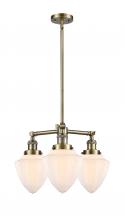 Innovations Lighting 207-AB-G661-7 - Bullet - 3 Light - 20 inch - Antique Brass - Stem Hung - Chandelier