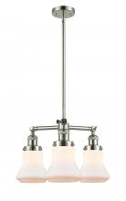 Innovations Lighting 207-PN-G191 - Bellmont - 3 Light - 18 inch - Polished Nickel - Stem Hung - Chandelier