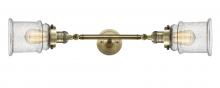 Innovations Lighting 208L-AB-G184-LED - Canton - 2 Light - 6 inch - Antique Brass - Bath Vanity Light