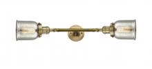 Innovations Lighting 208L-BB-G58 - Bell - 2 Light - 5 inch - Brushed Brass - Bath Vanity Light