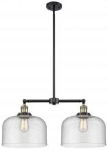 Innovations Lighting 209-BAB-G74-L - Bell - 2 Light - 21 inch - Black Antique Brass - Stem Hung - Island Light