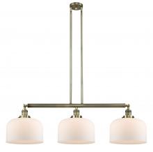 Innovations Lighting 213-AB-G71-L-LED - Bell - 3 Light - 42 inch - Antique Brass - Stem Hung - Island Light