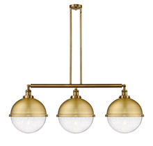 Innovations Lighting 213-BB-HFS-124-BB - Hampden - 3 Light - 45 inch - Brushed Brass - Stem Hung - Island Light