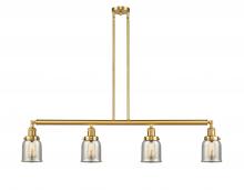 Innovations Lighting 214-SG-G58 - Bell - 4 Light - 50 inch - Satin Gold - Stem Hung - Island Light