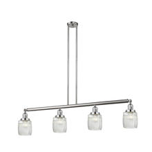 Innovations Lighting 214-SN-G302-LED - Colton - 4 Light - 50 inch - Brushed Satin Nickel - Stem Hung - Island Light