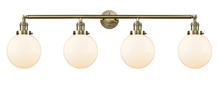 Innovations Lighting 215-AB-G201-8-LED - Beacon - 4 Light - 44 inch - Antique Brass - Bath Vanity Light