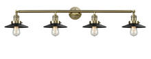 Innovations Lighting 215-AB-M6-LED - Railroad - 4 Light - 44 inch - Antique Brass - Bath Vanity Light