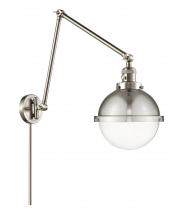 Innovations Lighting 238-SN-HFS-82-SN - Hampden - 1 Light - 9 inch - Brushed Satin Nickel - Swing Arm