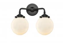 Innovations Lighting 284-2W-OB-G201-6 - Beacon - 2 Light - 14 inch - Oil Rubbed Bronze - Bath Vanity Light