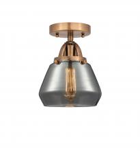 Innovations Lighting 288-1C-AC-G173-LED - Fulton - 1 Light - 7 inch - Antique Copper - Semi-Flush Mount